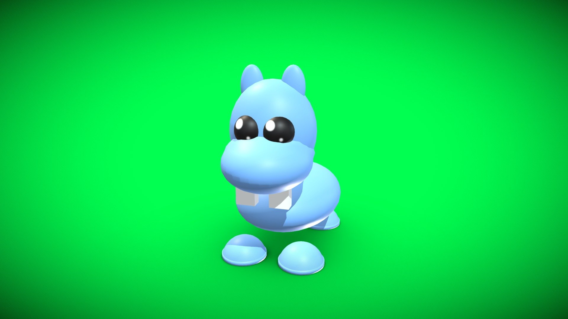 Adopt Me Diamond Hippo Pet Concept Download Free 3D model by Angelina