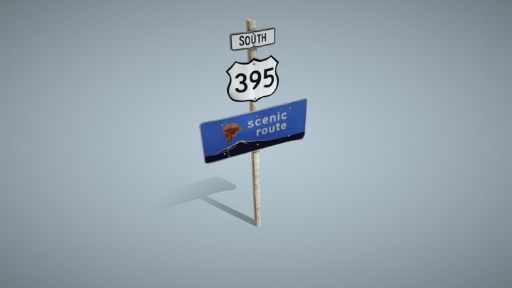 Road sign 3D Model