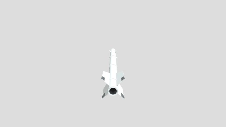 AIM-9B Sidewinder lowpoly 3D Model