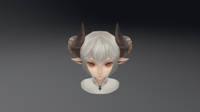 Handpainted Character - Demon boy 3D Model