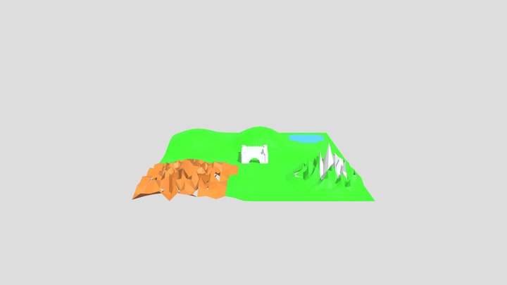 Castle model (with environment) 3D Model