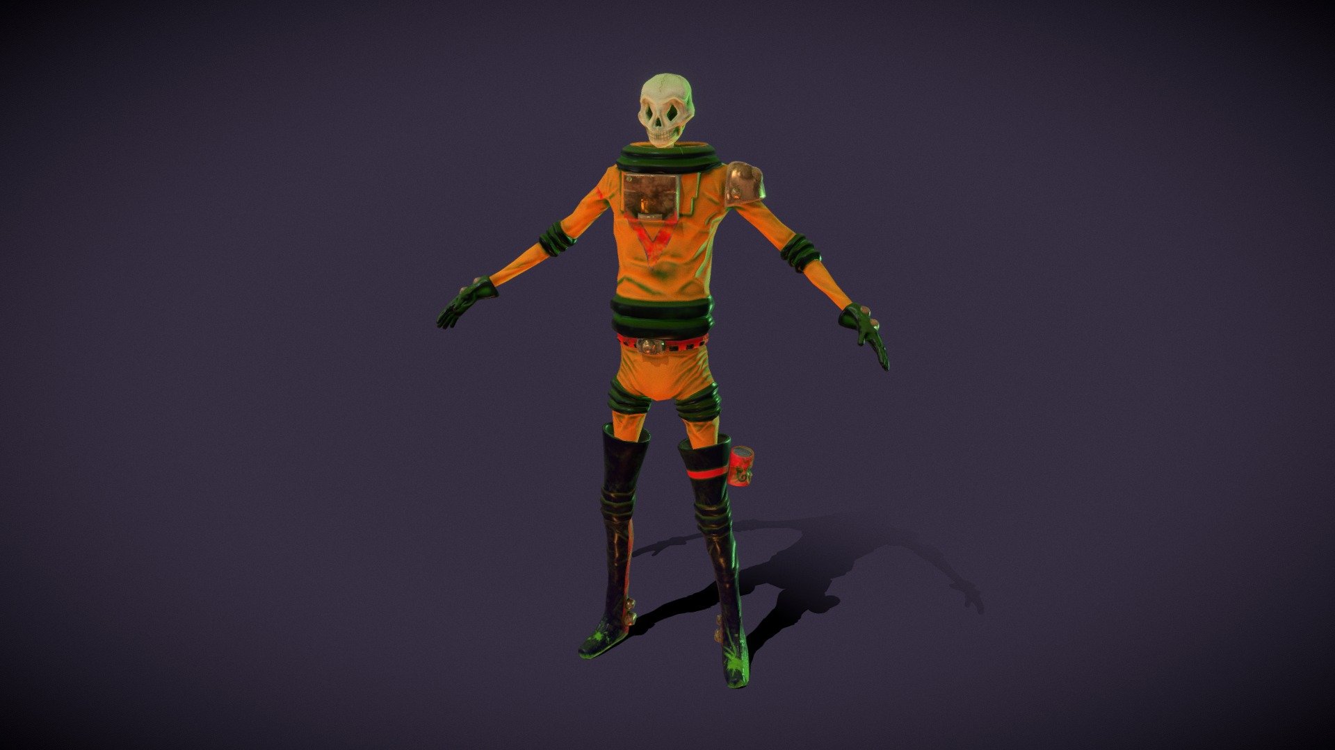 Cap'Galagan in A-Pose