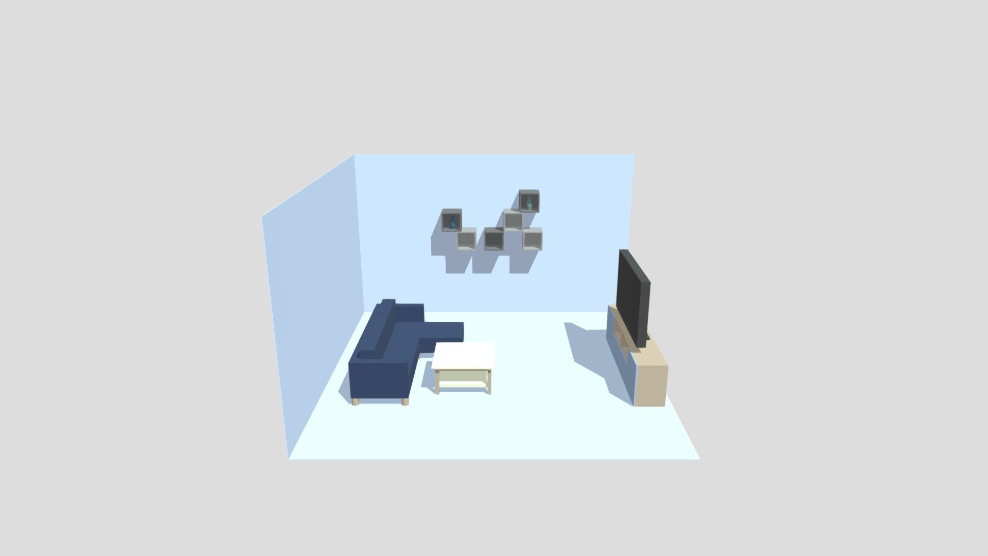 Living Room — Sketchfab embed 3D viewer