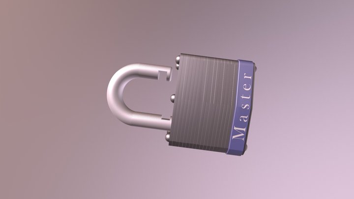 Master Lock Study V10 3D Model