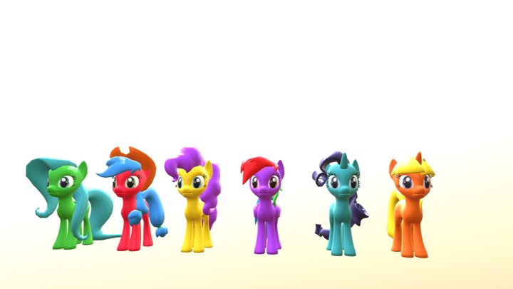 Ponies for my bodies 3D Model