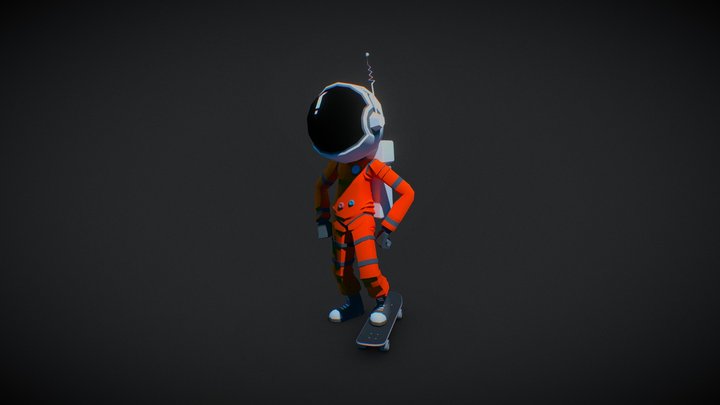 Cosmonaut - Pocket Skate 3D Model