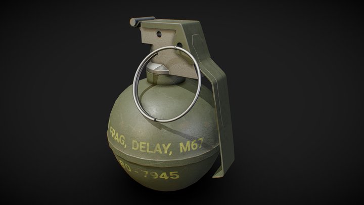 Game Ready Hand Grenade 3D Model