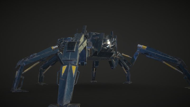 Spider Mecha 3D Model
