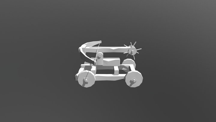 Ballista Lowpoly 3D Model