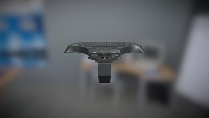 PS3 Wireless Keypad (weathered) 3D Model