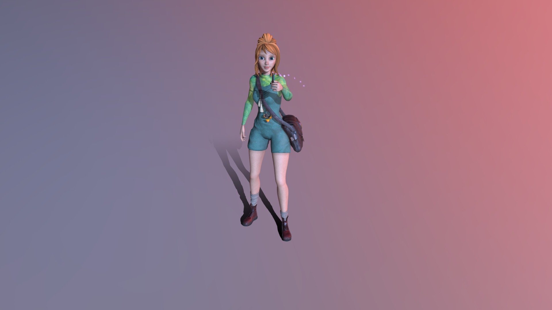 Stylised Witch Character Posed