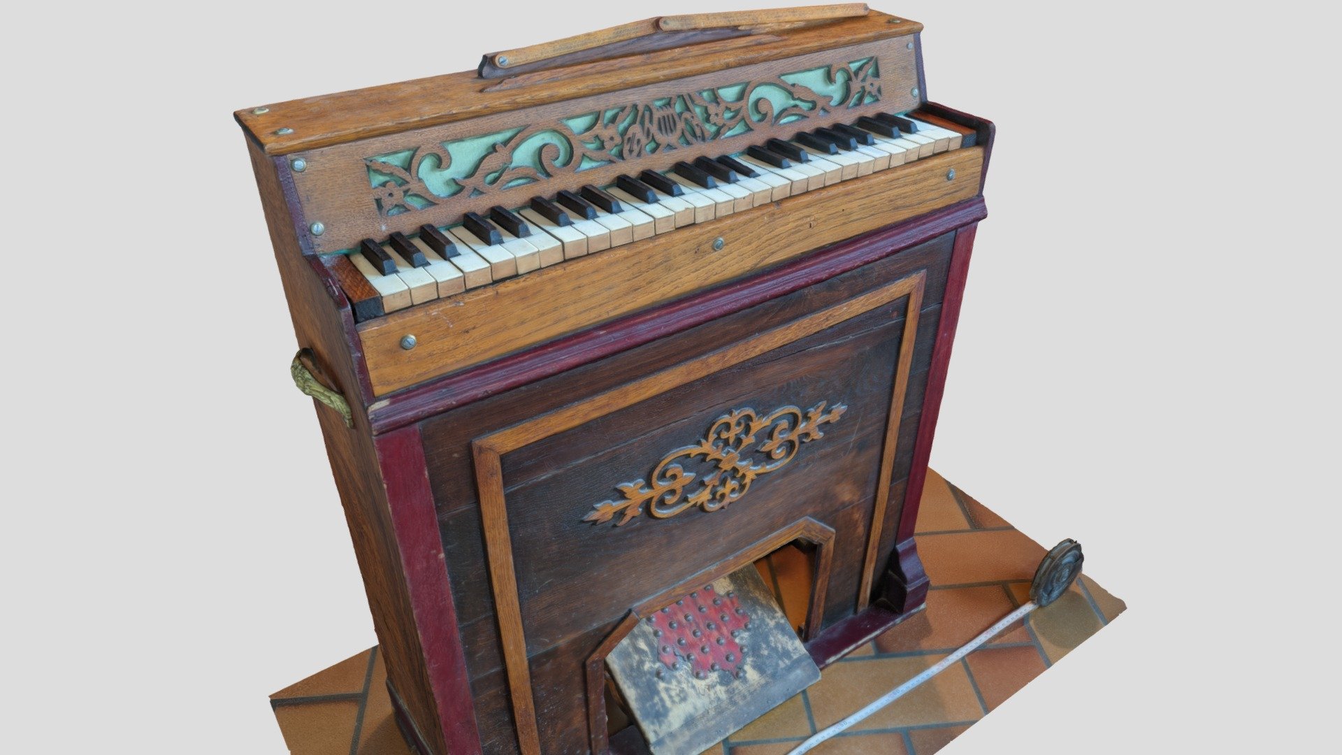 Harmonium Download Free 3D model by yaelm [ce10743] Sketchfab
