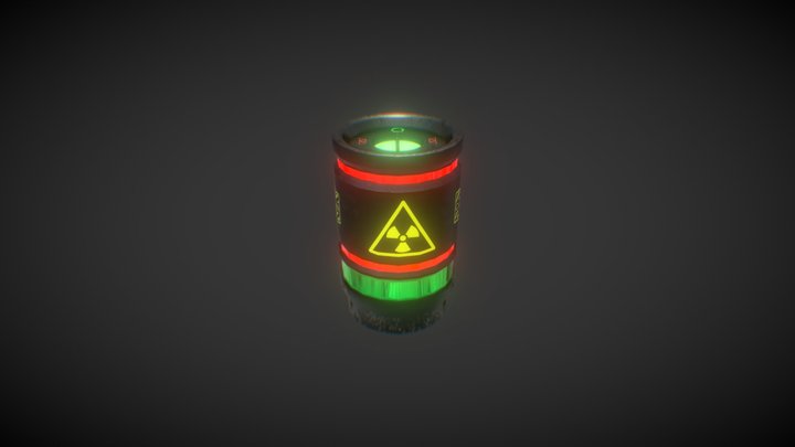 Scifi Barrel 3D Model
