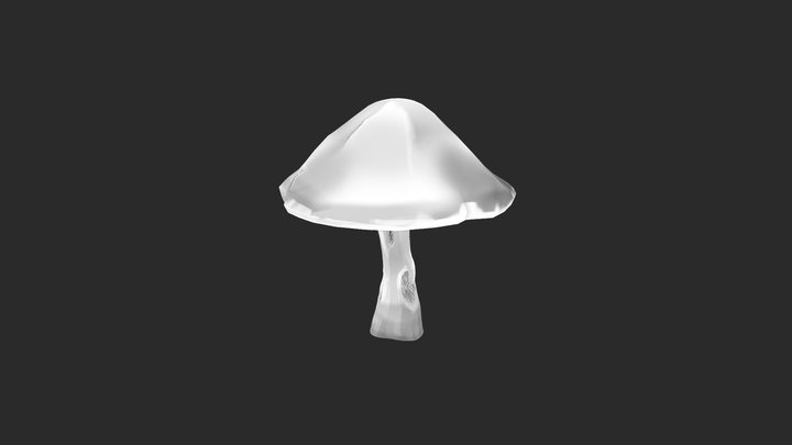Low Poly "Sketched" Shroom – Modello 3D gratuito STL