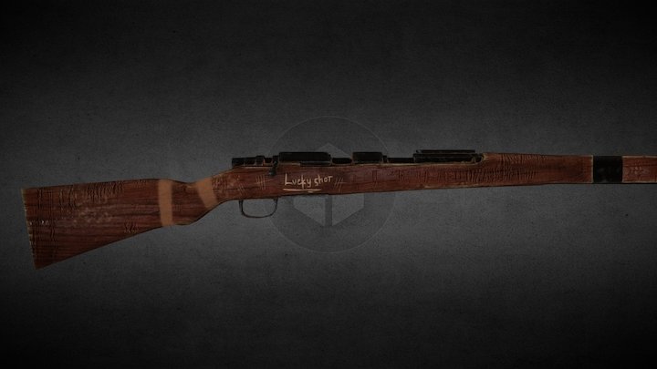 Mauser K98 Sniper rilfe 3D Model