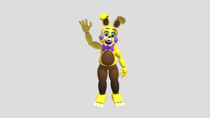 Toy Spring Bonnie 3D Model
