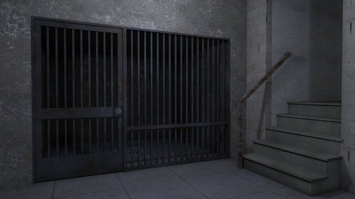 Prison Jail Cell 3D Model