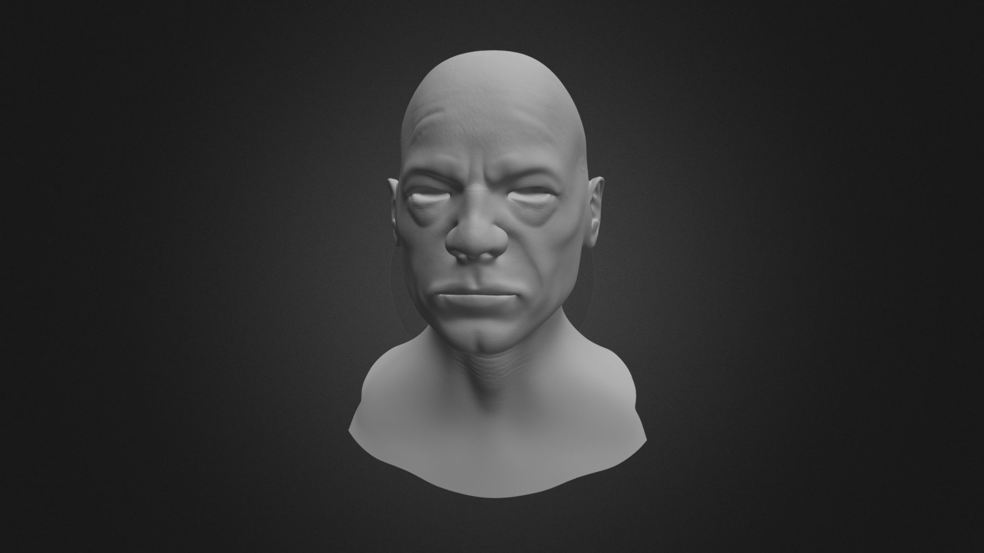 Head Anatomy Sculpt Practice - 3d Model By Tdouglas (@toonmagister 