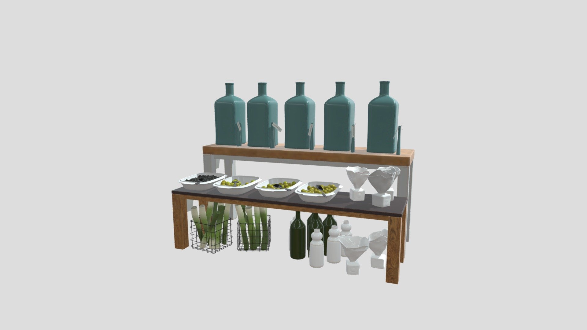 Store fixtures 38 AM216 Archmodel - Buy Royalty Free 3D model by ...