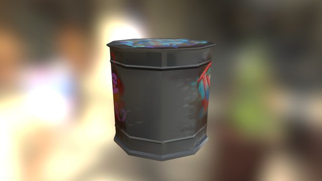 Canister ruined 3D Model