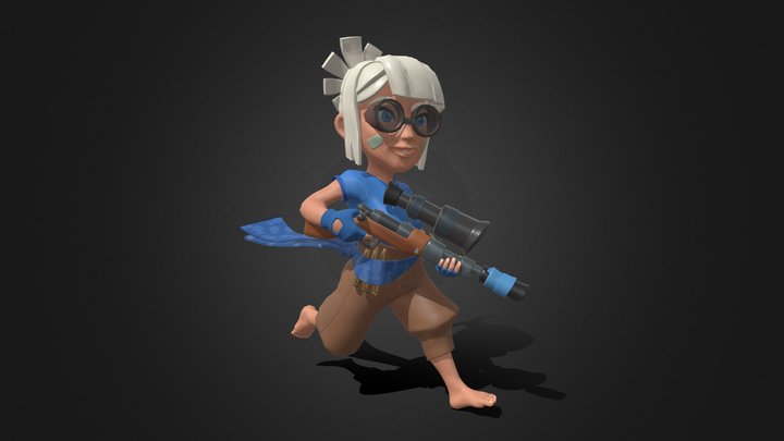 Boom Beach: Frontlines - Sniper 3D Model