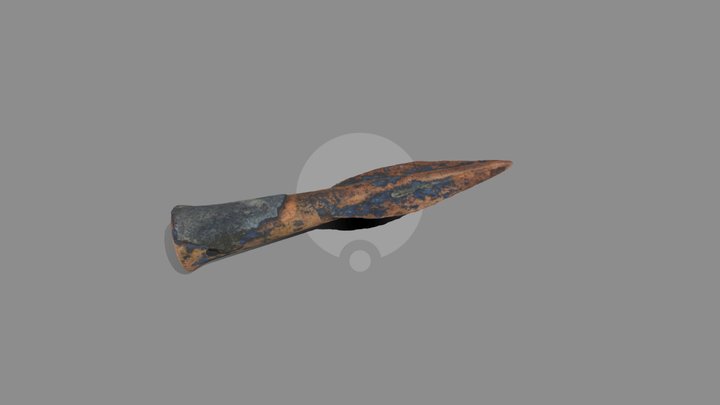 Spearhead from Biskupin Lake-before conservation 3D Model