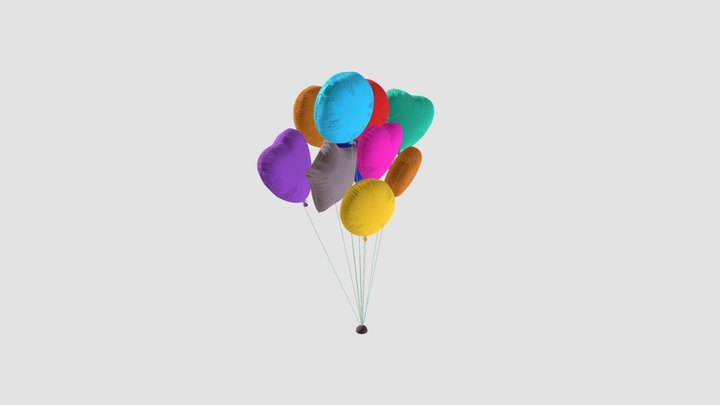 party baloons 3D Model