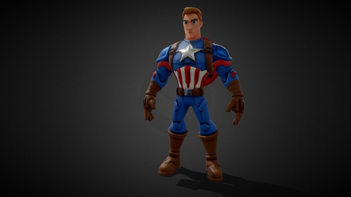 Captain America 3D Model