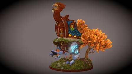 Baba Yaga's Hut 3D Model