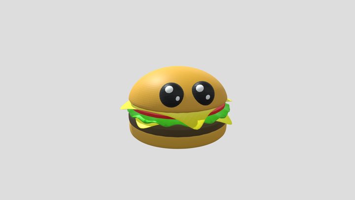 Cutie Burger 3D Model