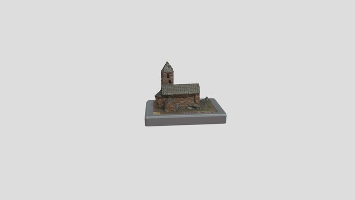 Mini figura d'una església 3D Model