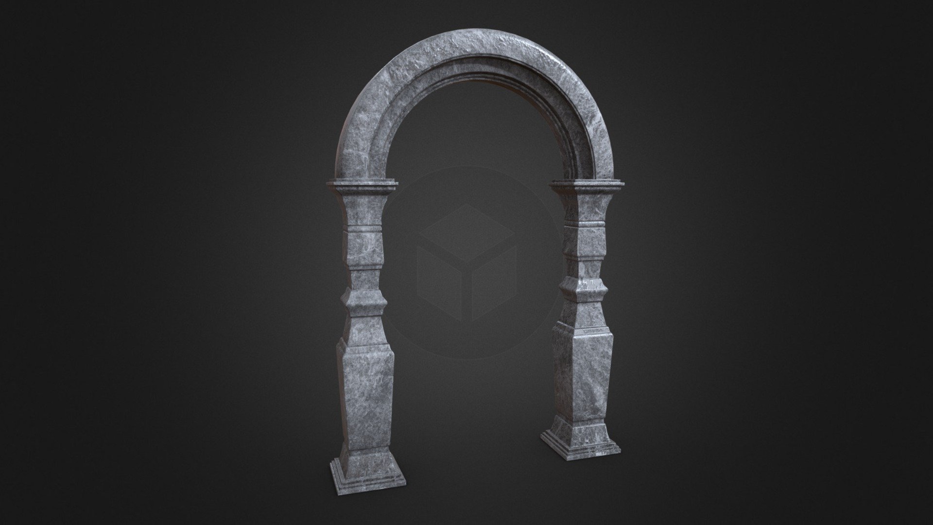 Palace Arch with decorative columns - Download Free 3D model by Samuel ...