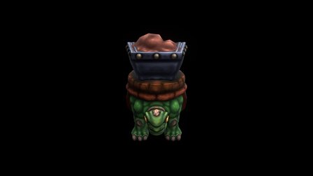 SDT - Artillery Turtle With Mine Cart 3D Model