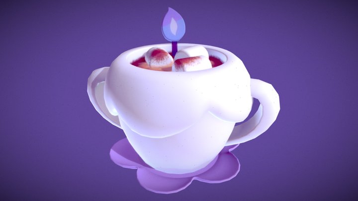 Hot Litwick Cocoa [Pokémon Café ReMix Fanart] 3D Model