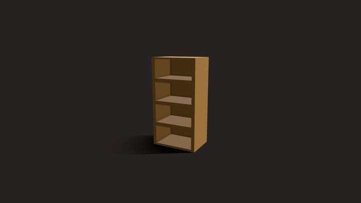 Low poly Cabinet 3D Model