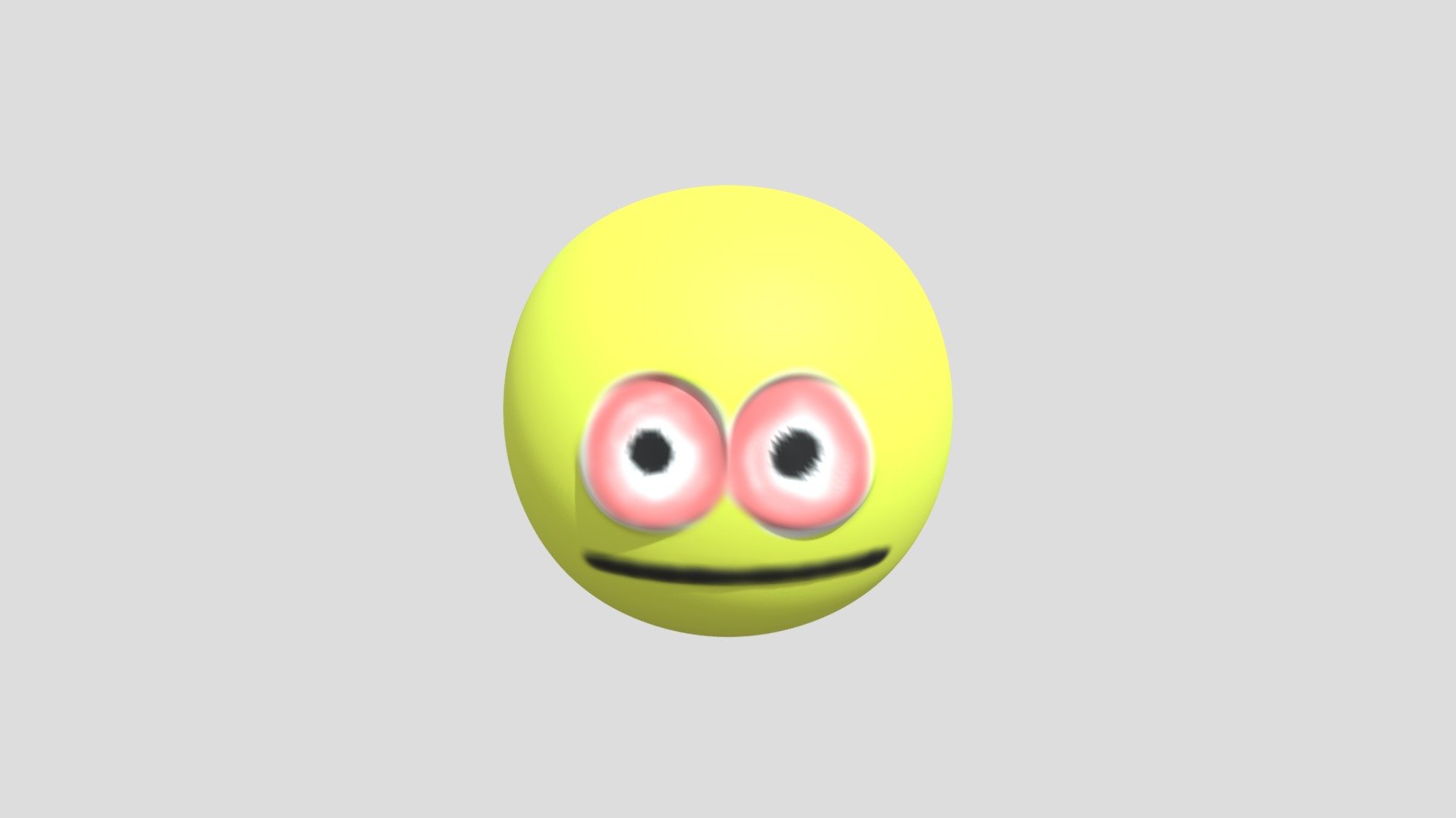 Emoji, cursed face, 3d