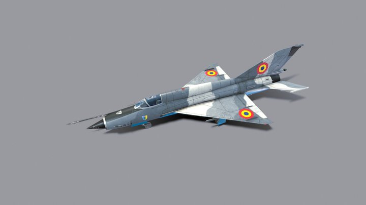 Mikoyan-Gurevich MiG-21 Lancer 3D Model