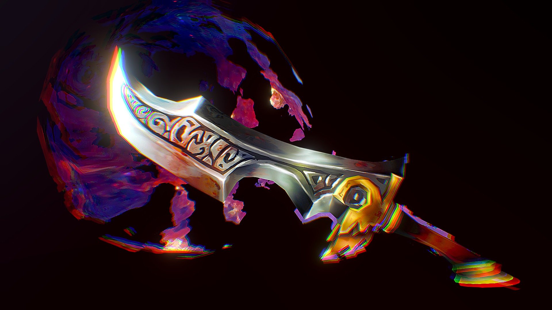 Galaxy Blade style sword 3D model by MattMakesSwords (frankthefish