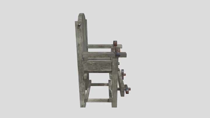 Torture Chair Lowpoly 3D Model