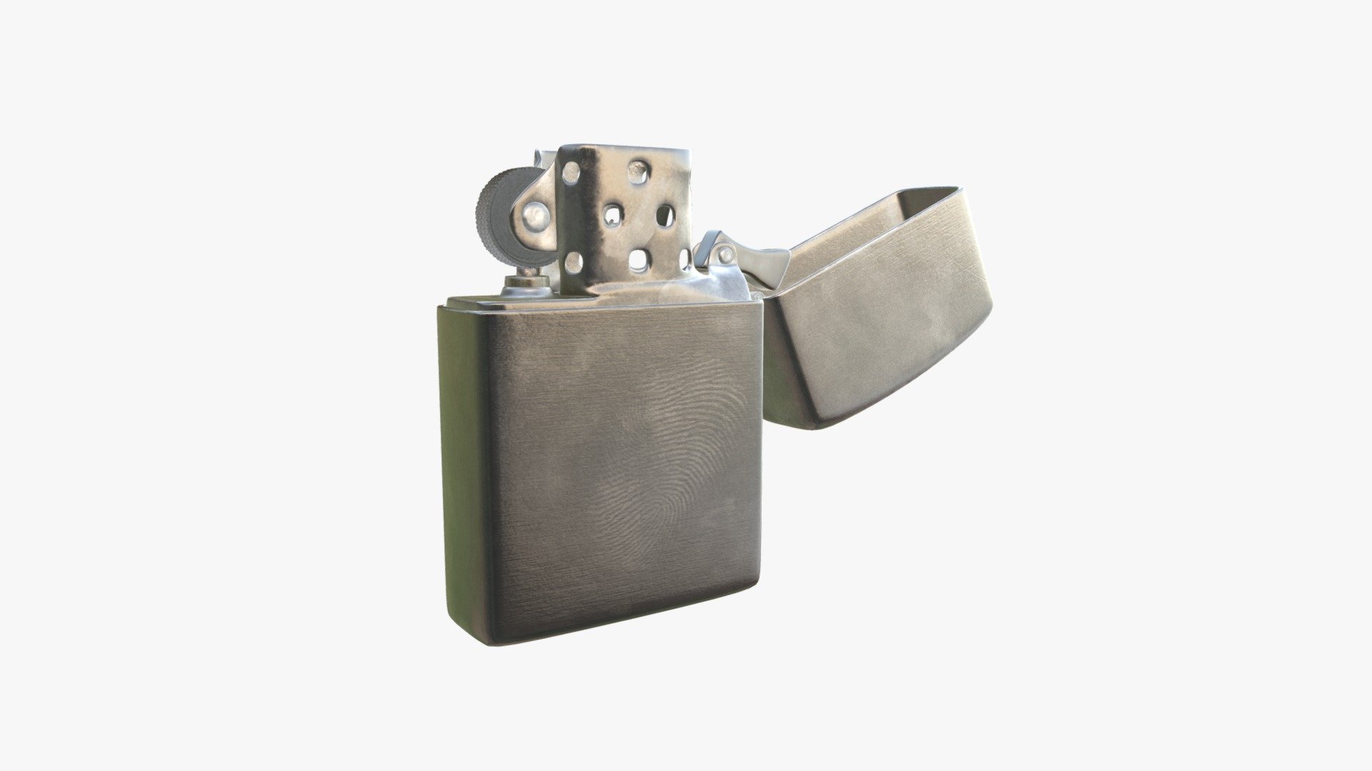 Zippo Lighter Rigged — Sketchfab embed 3D viewer