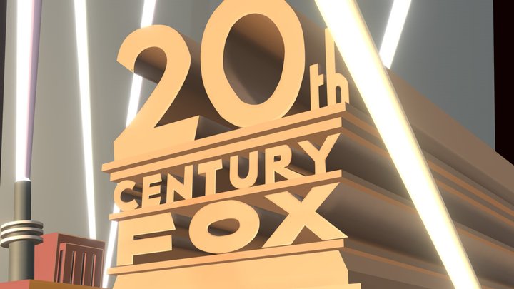 20th Century Fox Logo 1935 Widescreen 3D Model