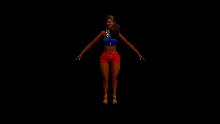 Black_girl 3D Model