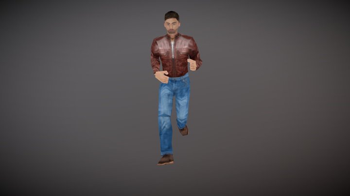 Retro PSX Character 3D Model