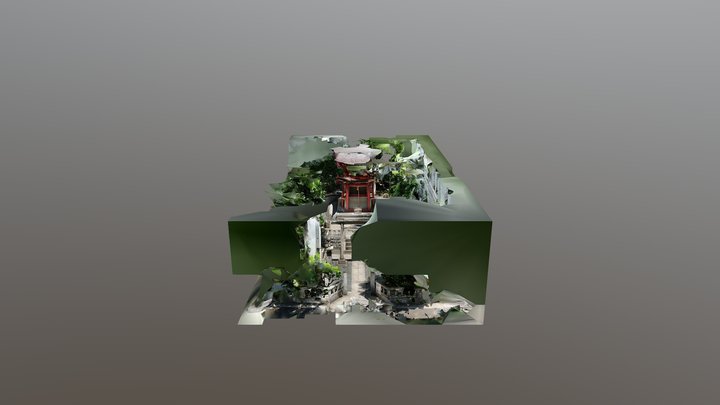Japanese Shrine - light 3D Model