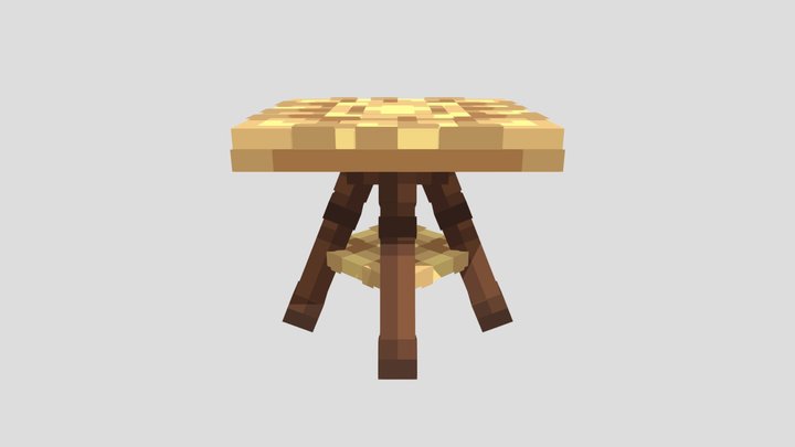 Straw table 3D Model