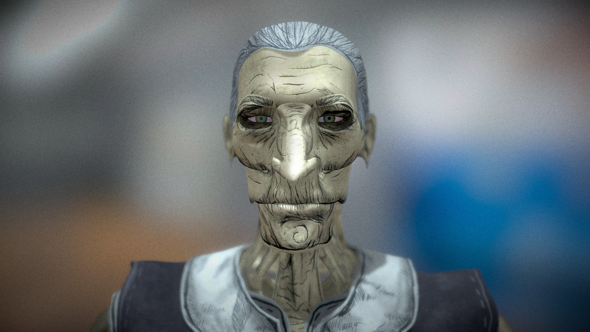 Old Man (Character & Rig) - 3D model by nazarenkaite [ce20e7f] - Sketchfab