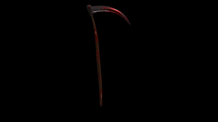 Sickle covered in blood 3D Model