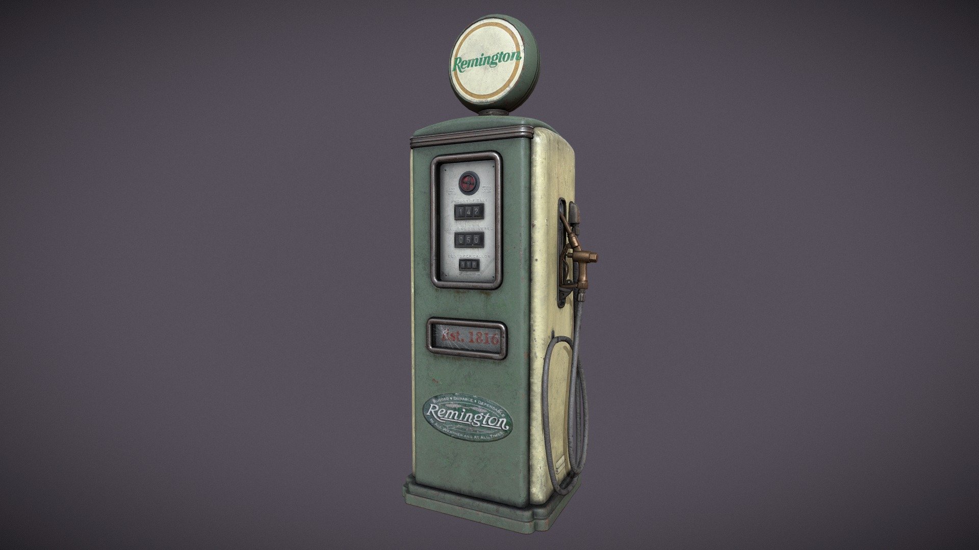 Vintage Gas Pump - 3D model by Mykyta Pidhainyi (@mykytapidhainyi ...