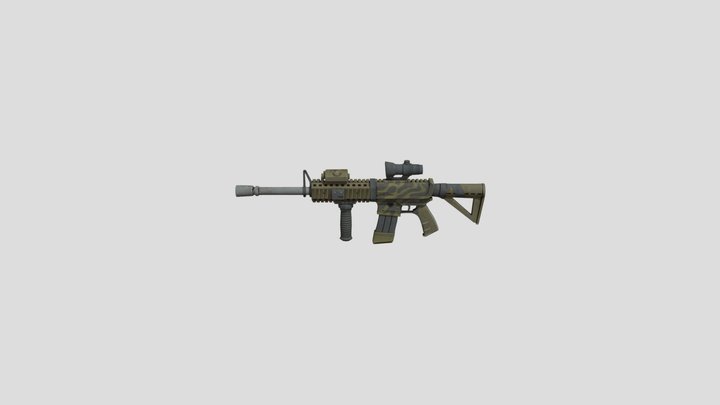 Thermal AR Weapon Fortnite – Free 3D Model STL