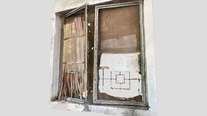 Abandoned house window 3D Model